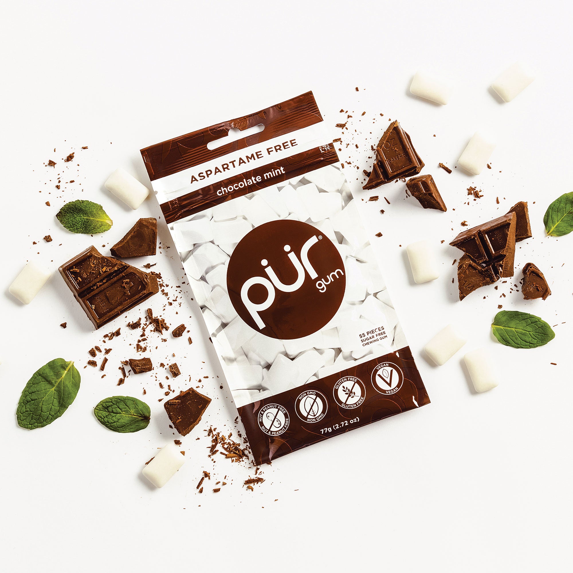 PUR Chocolate Mint Gum – The PUR Company